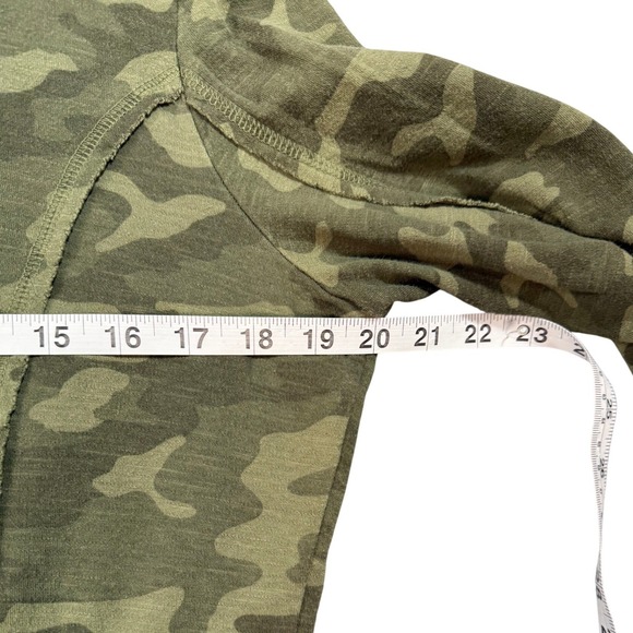 Womens Camo Open Front Waterfall Jacket Large Cardigan Jacket Casual Blazer - Picture 8 of 17